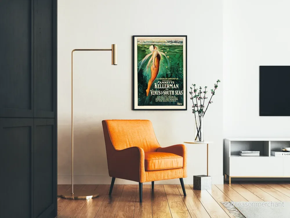 Vintageposter av Venus från Sydhavet - Retro filmväggdekoration - Bild 2