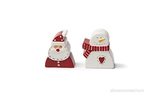 Excelsa Snowman Salt och pepparset Keramiska 8004976654146