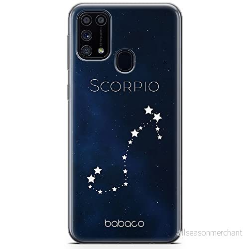 ERT GROUP mobiltelefonfodral för Samsung A31 originalt och officiellt licensierat Babaco mönster Zodiac Constellation 008 anpassad till formen på mobiltelefonen, fodral tillverkad av TPU plast 5903932196665