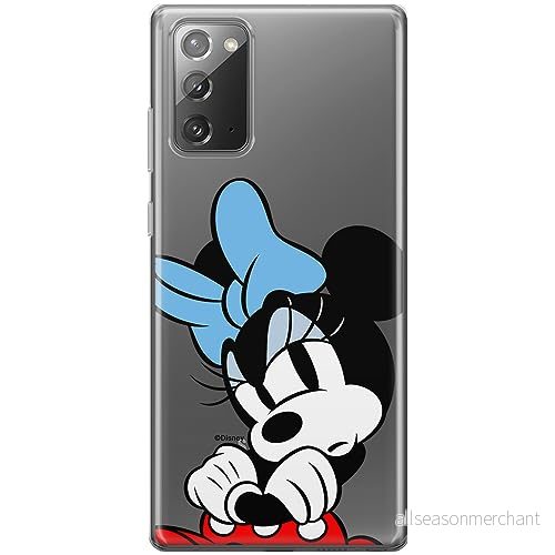 ERT GROUP mobiltelefonfodral för Samsung GALAXY NOTE 20 originalt och officiellt licensierat Disney mönster Minnie 077 optimalt anpassad till formen på mobiltelefonen, gedeeltelijk transparant 5905795028848