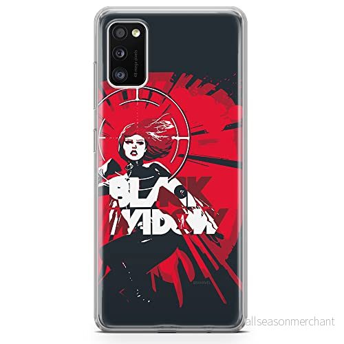 ERT GROUP mobiltelefonfodral för Samsung A41 originalt och officiellt licensierat Marvel mönster Black Widow 005 optimalt anpassad till formen på mobiltelefonen, fodral tillverkad av TPU plast 5903537658827
