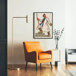 Vintage polsk poster Wystawa Kościuszkowska för väggdekoration - Bild 2