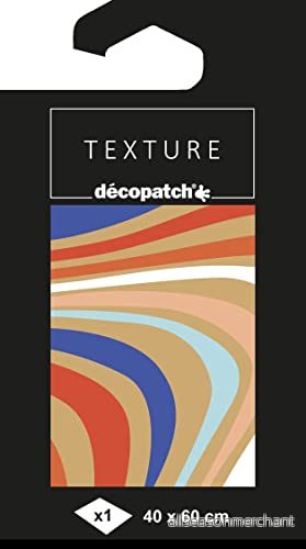 Décopatch TD867C Pochette 1 feuille de papier imprimé Effet Foil Dorure à Chaud métallisé Customiser Moderniser DIY et Loisirs Créatifs 60x40 cm 3609510258672