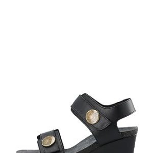 CA’SHOTT A/S Dam CASDITTE 61201211 kardborrband sandal läder kilsandaler, svart, 40 EU, EU 5740017605113 CA’SHOTT A/S Dam CASDITTE 61201211 kardborrband sandal läder kilsandaler, svart, 40 EU, EU 5740017605113