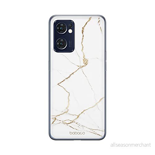 ERT GROUP mobiltelefonfodral för Oppo RENO 7 5G originalt och officiellt licensierat Babaco mönster Marble 014 optimalt anpassad till formen på mobiltelefonen, fodral tillverkad av TPU plast 5905511311278