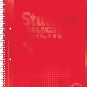 Brunnen 1067926123 Anteckningsblock/collegeblock Student Colour Code (A4 rutig, linjering 26, 90 g/m², 80 ark) röd 4003273679368 Brunnen 1067926123 Anteckningsblock/collegeblock Student Colour Code (A4 rutig, linjering 26, 90 g/m², 80 ark) röd 4003273679368