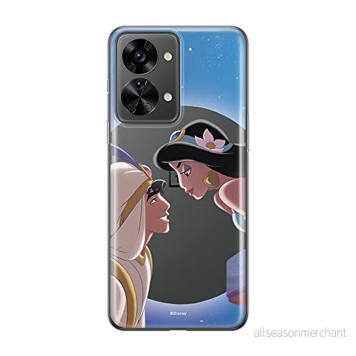 ERT GROUP mobiltelefonfodral för Oneplus NORD 2T 5G originalt och officiellt licensierat Disney mönster Jasmine & Aladdin 001 optimalt anpassad till formen på mobiltelefonen, gedeeltelijk transparant 5905511278212
