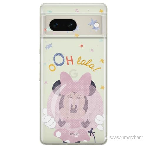 ERT GROUP mobiltelefonfodral för Google PIXEL 7 originalt och officiellt licensierat Disney mönster Minnie 046 optimalt anpassad till formen på mobiltelefonen, gedeeltelijk transparant 5905795140830
