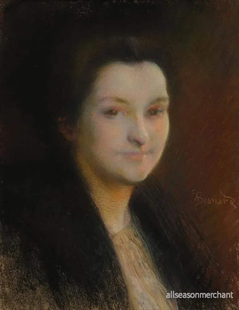 Målning Le Silence - Albert Besnard | Konsttryck - Bild 2