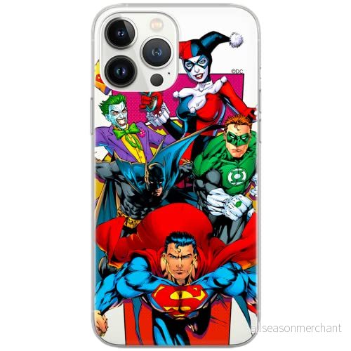 ERT GROUP mobiltelefonfodral för Apple Iphone 6/6S originalt och officiellt licensierat DC mönster Justice League 004 Vit optimalt anpassad till formen på mobiltelefonen, gedeeltelijk transparant 5902980062328