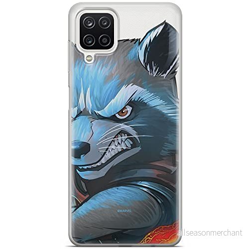 ERT GROUP mobiltelefonfodral för Samsung A12 / M12 originalt och officiellt licensierat Marvel mönster Rocket 005 optimalt anpassad till formen på mobiltelefonen, gedeeltelijk transparant 5903040104651