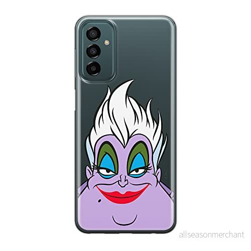 ERT GROUP mobiltelefonfodral för Samsung M13 4G/M23 5G/F23 originalt och officiellt licensierat Disney mönster Ursula 002 optimalt anpassad till formen på mobiltelefonen, gedeeltelijk transparant 5905511361471