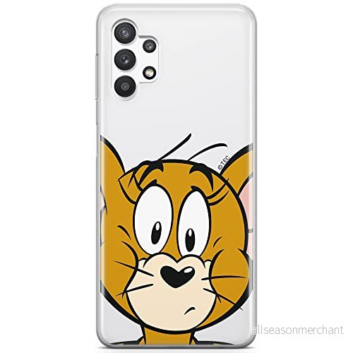 ERT GROUP mobiltelefonfodral för Samsung A32 5G originalt och officiellt licensierat Tom and Jerry mönster 002 optimalt anpassad till formen på mobiltelefonen, gedeeltelijk transparant 5903040052860