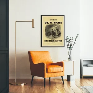 Vintageposter Confidences de Mlle Mars - Klassisk väggdekoration - Bild 2