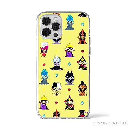 ERT GROUP mobiltelefonfodral för Iphone 12 PRO MAX originalt och officiellt licensierat Disney mönster Villains 007 anpassad till formen på mobiltelefonen, fodral tillverkad av TPU plast 5905131385260