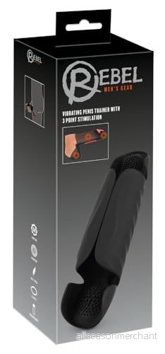 Rebel Vibrerande Penis Tränare Svart/Röd 4024144120482