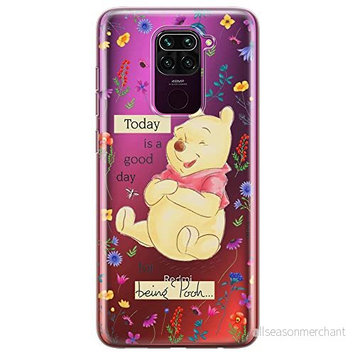 ERT GROUP mobiltelefonfodral för Xiaomi REDMI NOTE 9 originalt och officiellt licensierat Disney mönster Winnie the Pooh and friends 029, gedeeltelijk transparant 5903040328163