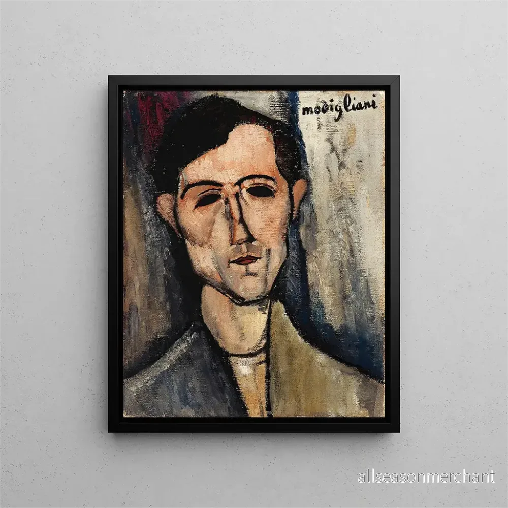 Målning En man - Amedeo Modigliani | Konsttryck