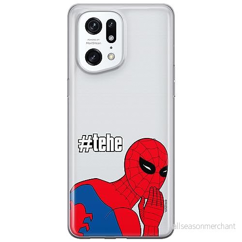 ERT GROUP mobiltelefonfodral för Oppo FIND X5 PRO originalt och officiellt licensierat Marvel mönster Spider Man 028 optimalt anpassad till formen på mobiltelefonen, gedeeltelijk transparant 5905795005344