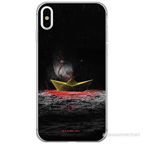 ERT GROUP mobiltelefonfodral för Iphone X/XS originalt och officiellt licensierat Horror mönster It 002 optimalt anpassad till formen på mobiltelefonen, fodral tillverkad av TPU plast 5905131947550
