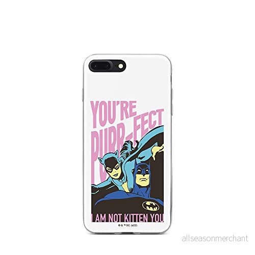 ERT GROUP mobiltelefonfodral för Iphone 7 PLUS/ 8 PLUS originalt och officiellt licensierat DC mönster Batman 067 optimalt anpassad till formen på mobiltelefonen, fodral tillverkad av TPU plast 5905131519191