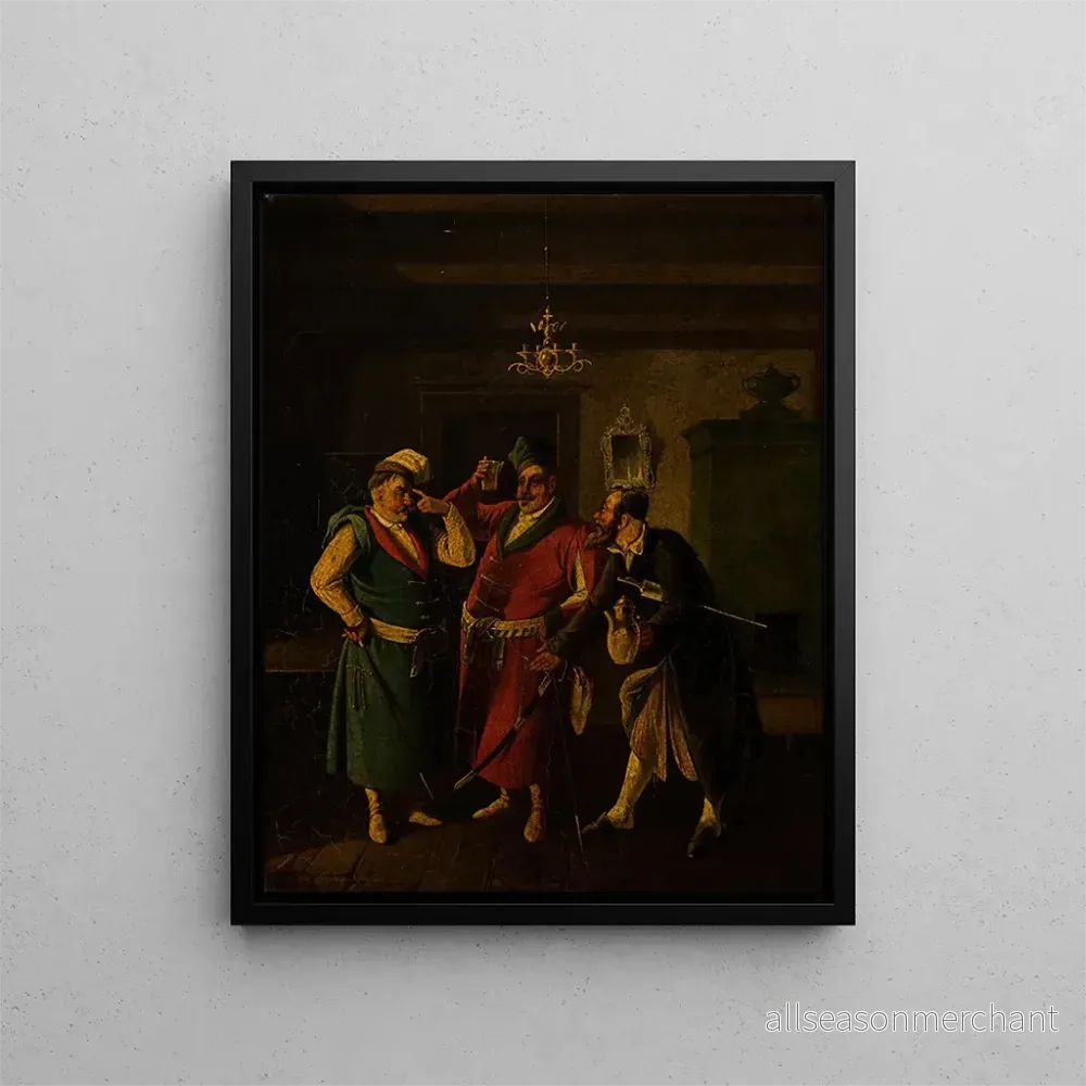 Målning Genre-scene – Aleksander Raczyński | Konsttryck