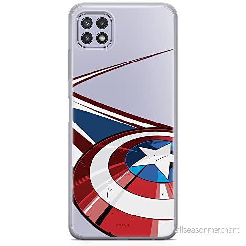 ERT GROUP mobiltelefonfodral för Samsung A22 5G originalt och officiellt licensierat Marvel mönster Captain America 008 optimalt anpassad till formen på mobiltelefonen, gedeeltelijk transparant 5903932804218