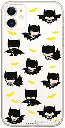 ERT GROUP mobiltelefonfodral för Iphone 11 originalt och officiellt licensierat DC mönster Batman 077 optimalt anpassad till formen på mobiltelefonen, gedeeltelijk transparant 5905131503848