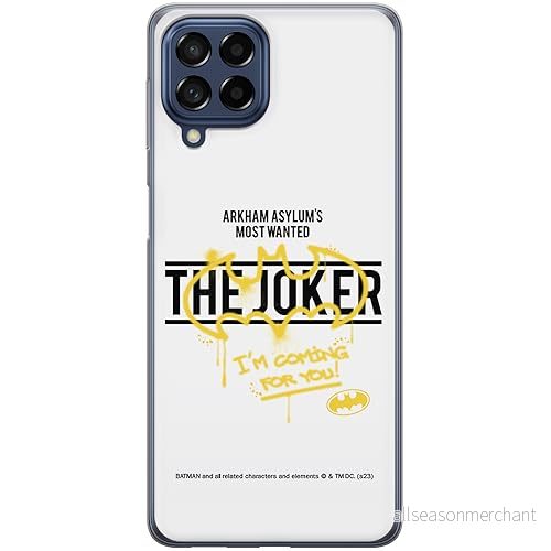 ERT GROUP mobiltelefonfodral för Samsung M53 5G originalt och officiellt licensierat DC mönster Batman & Joker 006 optimalt anpassad till formen på mobiltelefonen, fodral tillverkad av TPU plast 5905795060619