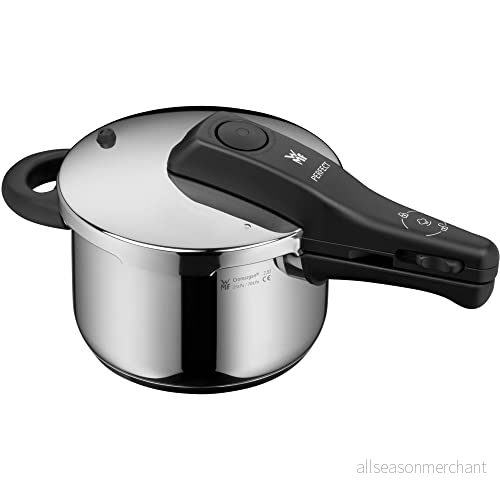 WMF Perfect Snabbkokare Ø 18 cm diameter på 2 liter och en medium, med flamskydd, Cromargan rostfritt stål för induktion 4000530725004