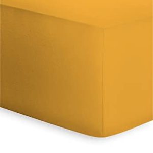 Bassetti Boxfjäder dra på lakan Uni ORO 196 av bomull och elastan i färgen ORO, mått: 180 cm x 200 cm, 220 9314108 8050261141082