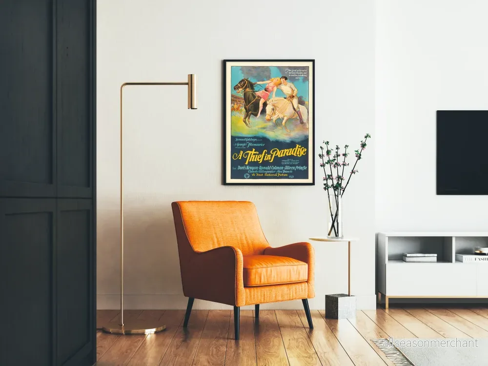 Vintageposter A Thief in Paradise - Illustration för hästpolo - Bild 2