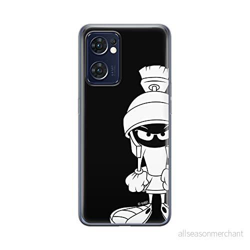 ERT GROUP mobiltelefonfodral för Oppo RENO 7 5G originalt och officiellt licensierat Looney Tunes mönster Marwin 002 optimalt anpassad till formen på mobiltelefonen, fodral tillverkad av TPU plast 5905511310486
