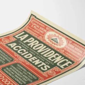 Poster La Providence Assurance Olycksfall Paris 1910 - Bild 3