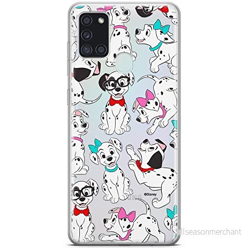 ERT GROUP mobiltelefonfodral för Samsung A21s originalt och officiellt licensierat Disney mönster Dalmatians 006 optimalt anpassad till formen på mobiltelefonen, gedeeltelijk transparant 5905131800848