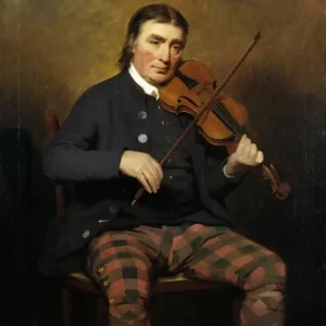 Målning Niel Gow (1727 - 1807), Violinist och kompositör - Sir Henry Raeburn | Konsttryck - Bild 2