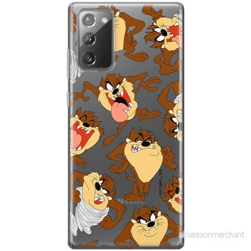 ERT GROUP mobiltelefonfodral för Samsung GALAXY NOTE 20 originalt och officiellt licensierat Looney Tunes mönster Tasmanian 005 anpassad till formen på mobiltelefonen, gedeeltelijk transparant 5905511623272