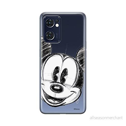 ERT GROUP mobiltelefonfodral för Oppo RENO 7 5G originalt och officiellt licensierat Disney mönster Mickey 004 optimalt anpassad till formen på mobiltelefonen, gedeeltelijk transparant 5905511305581