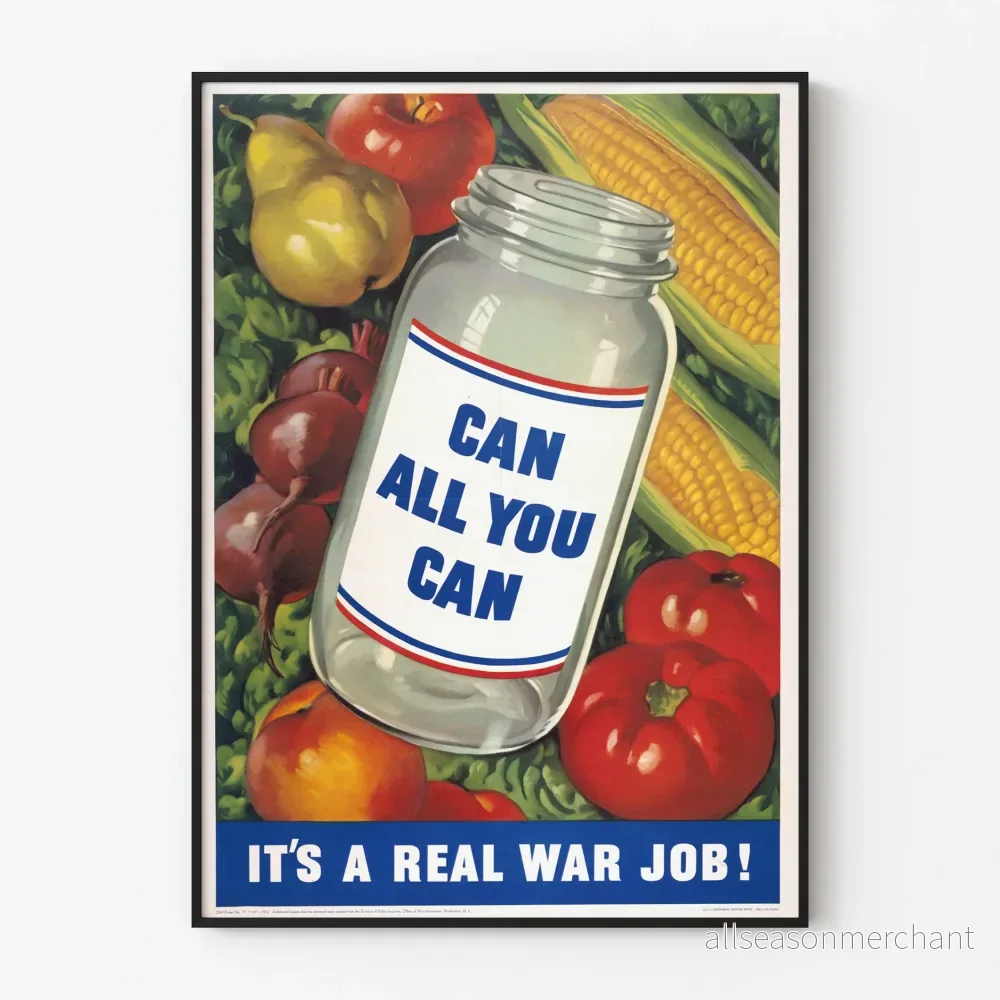 Vintage poster för väggdekoration All You Can Can - Retrostil