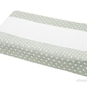 Meyco skötbäddsöverdrag skötöverdrag baby 50 x 70 cm små prickar skog grön 4054703216325