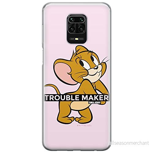 ERT GROUP mobiltelefonfodral för Xiaomi REDMI NOTE 9 PRO/ 9S originalt och officiellt licensierat Tom and Jerry mönster 012 anpassad till formen på mobiltelefonen, fodral tillverkad av TPU plast 5904805269776