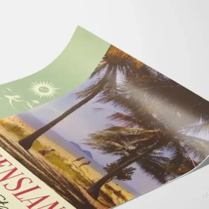 Vintageposter Queensland, den australiensiska semesterresmålet - Bild 3