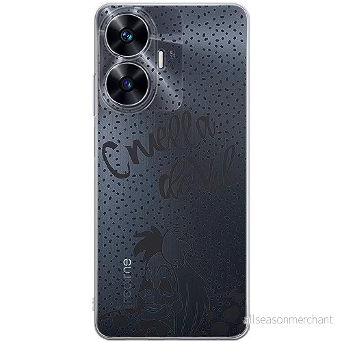 ERT GROUP mobiltelefonfodral för Realme C55 originalt och officiellt licensierat Disney mönster Cruella 002 optimalt anpassad till formen på mobiltelefonen, gedeeltelijk transparant 5905511876371