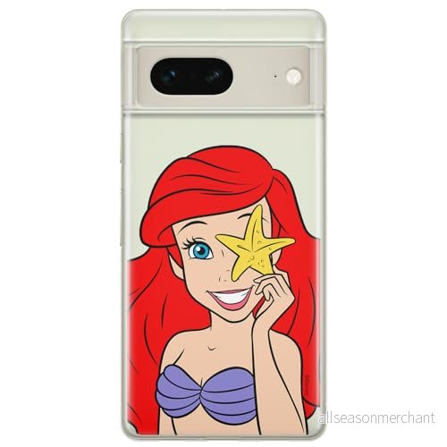ERT GROUP mobiltelefonfodral för Google PIXEL 7 originalt och officiellt licensierat Disney mönster Ariel 009 optimalt anpassad till formen på mobiltelefonen, gedeeltelijk transparant 5905795155261