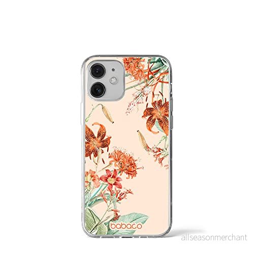 ERT GROUP mobiltelefonfodral för Iphone 12 Mini originalt och officiellt licensierat Babaco mönster Flowers 057 optimalt anpassad till formen på mobiltelefonen, fodral tillverkad av TPU plast 5905131365439