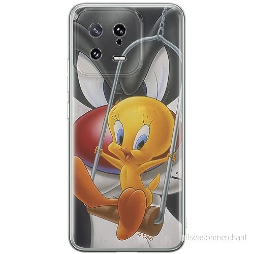 ERT GROUP mobiltelefonfodral för Xiaomi 13 originalt och officiellt licensierat Looney Tunes mönster Tweety 008 optimalt anpassad till formen på mobiltelefonen, fodral tillverkad av TPU plast 5905511914837