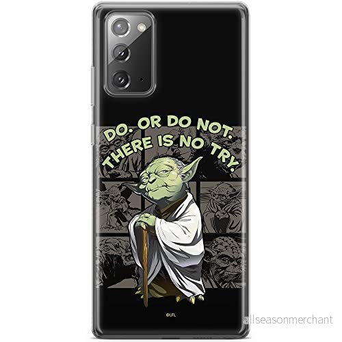ERT GROUP mobiltelefonfodral för Samsung GALAXY NOTE 20 originalt och officiellt licensierat Star Wars mönster Yoda 007 optimalt anpassad till formen på mobiltelefonen, fodral tillverkad av TPU plast 5903040456866