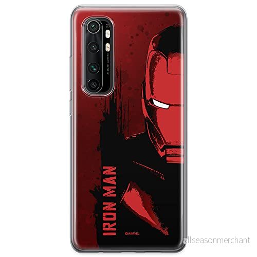 ERT GROUP mobiltelefonfodral för Xiaomi MI NOTE 10 Lite originalt och officiellt licensierat Marvel mönster Iron Man 004 optimalt anpassad till formen på mobiltelefonen, fodral tillverkad av TPU plast 5904805587870