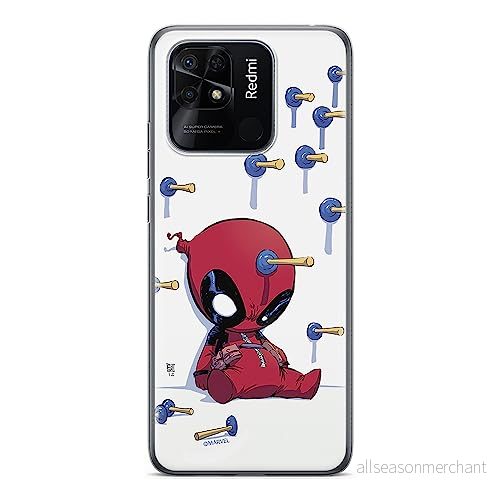 ERT GROUP mobiltelefonfodral för Xiaomi REDMI 10C originalt och officiellt licensierat Marvel mönster Deadpool 005 optimalt anpassad till formen på mobiltelefonen, fodral tillverkad av TPU plast 5905511541774