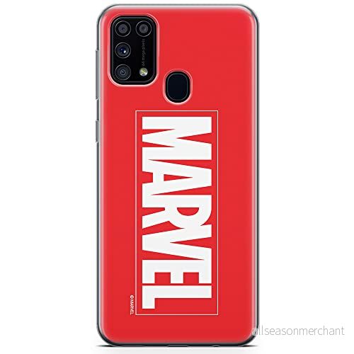ERT GROUP mobiltelefonfodral för Samsung M31 originalt och officiellt licensierat Marvel mönster 001 optimalt anpassad till formen på mobiltelefonen, fodral tillverkad av TPU plast 5904805477409